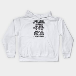 the office funny quote Kids Hoodie